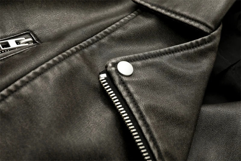 RARF Coal graysty le Womens washed leather jacket with belt short coat downgraded zipper and vintage lapel 240715