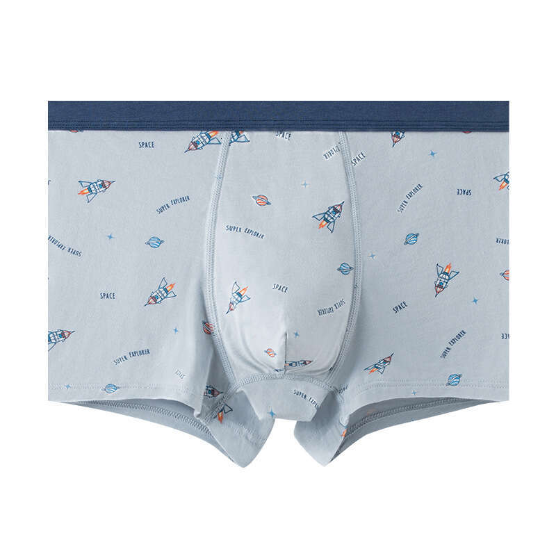 50S Trendy Pure Cotton U Convex 3D Teen Men's Printed Adolescent Student Underwear Male Men Underwear Boxer Shorts Mutande Men Boxers Boxers for 