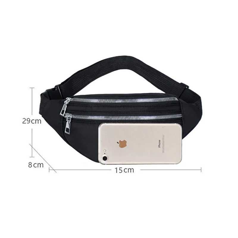 Fashion Travel Shoulder Purse Belt Bag Fanny Pack Women Waist Bag Men Belt Pouch Female Banana Bag Waterproof Phone BagXJ240720