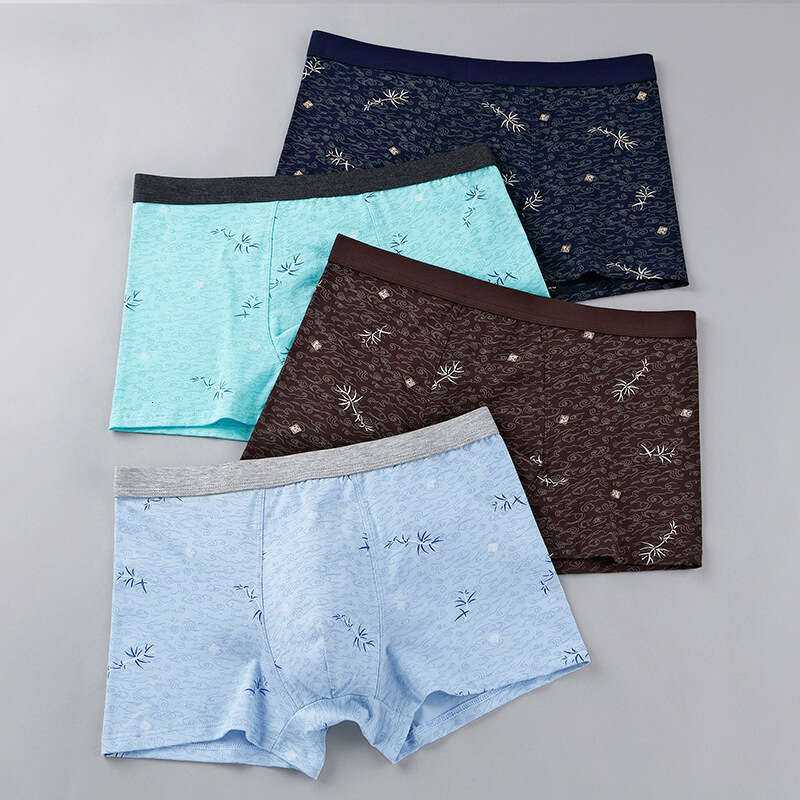 Printed Flat Underwear, Pure Cotton Men's Printed Square Underwear Calecon Boxers for Men Designer Boxers Designer Underwear Men Underwear Pantie