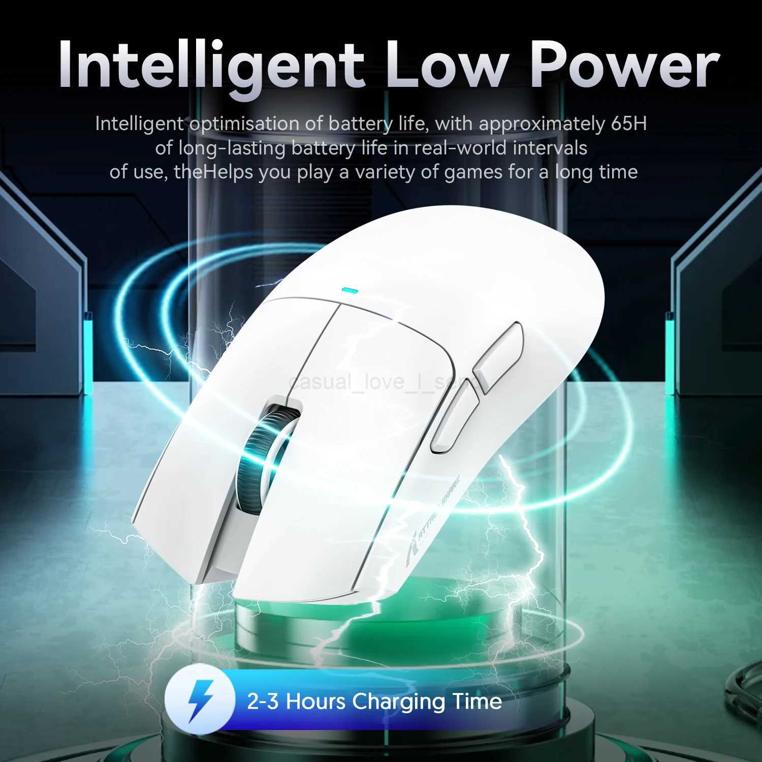 Attack Shark X11 Bluetooth Wireless Mouse Three Mode 2.4G PAW3311 RGB PC Magnetic charging dock Gaming E-sports MouseCL240720