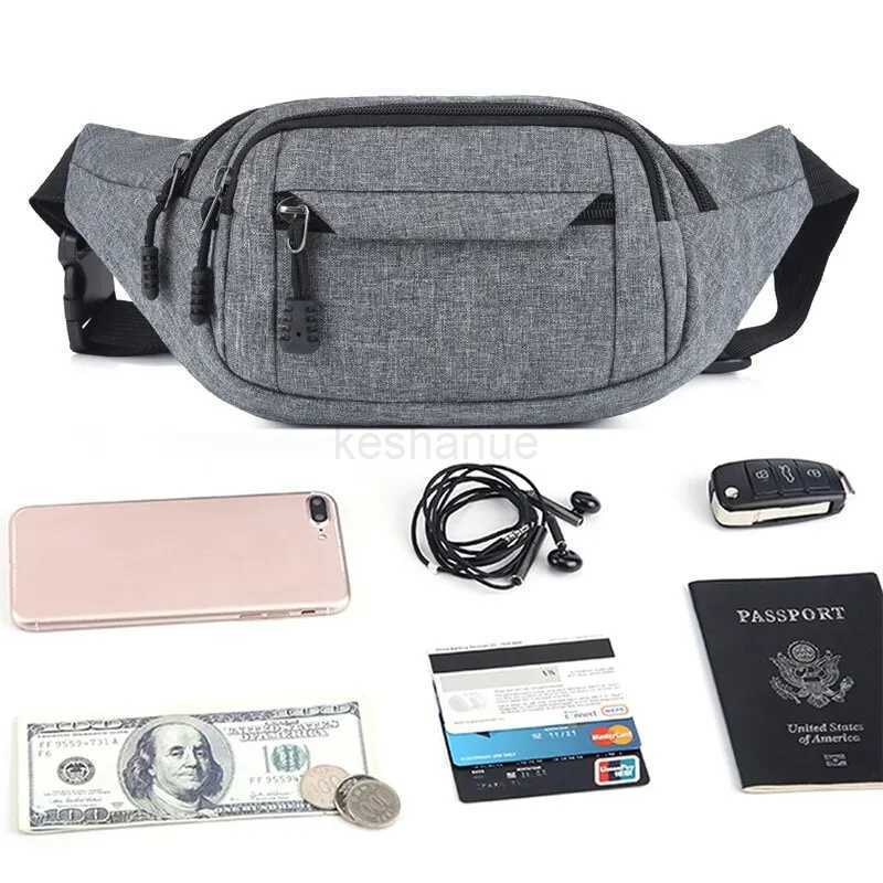 Men Chest Bag Women Simple Leisure Fashion Oxford Waist Packs Ladies Waist Bags Designer Mobile Phone PouchXJ240720