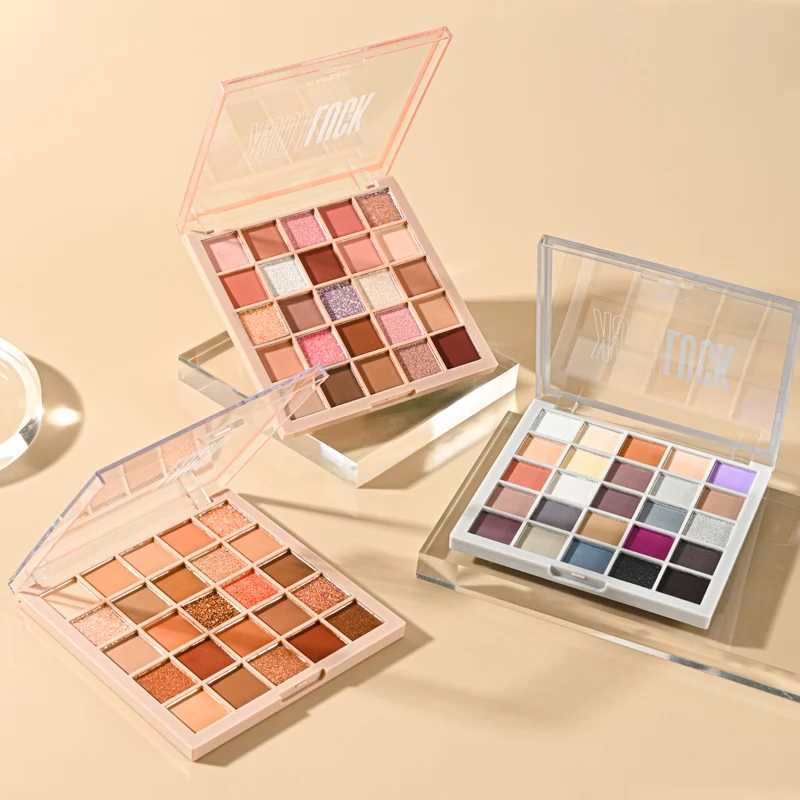 Cool Low Saturation Pure Wind 25 Color Eyeshadow P Late 2024 New Pearl Matte Color Ins Affordable Makeup zxx240720