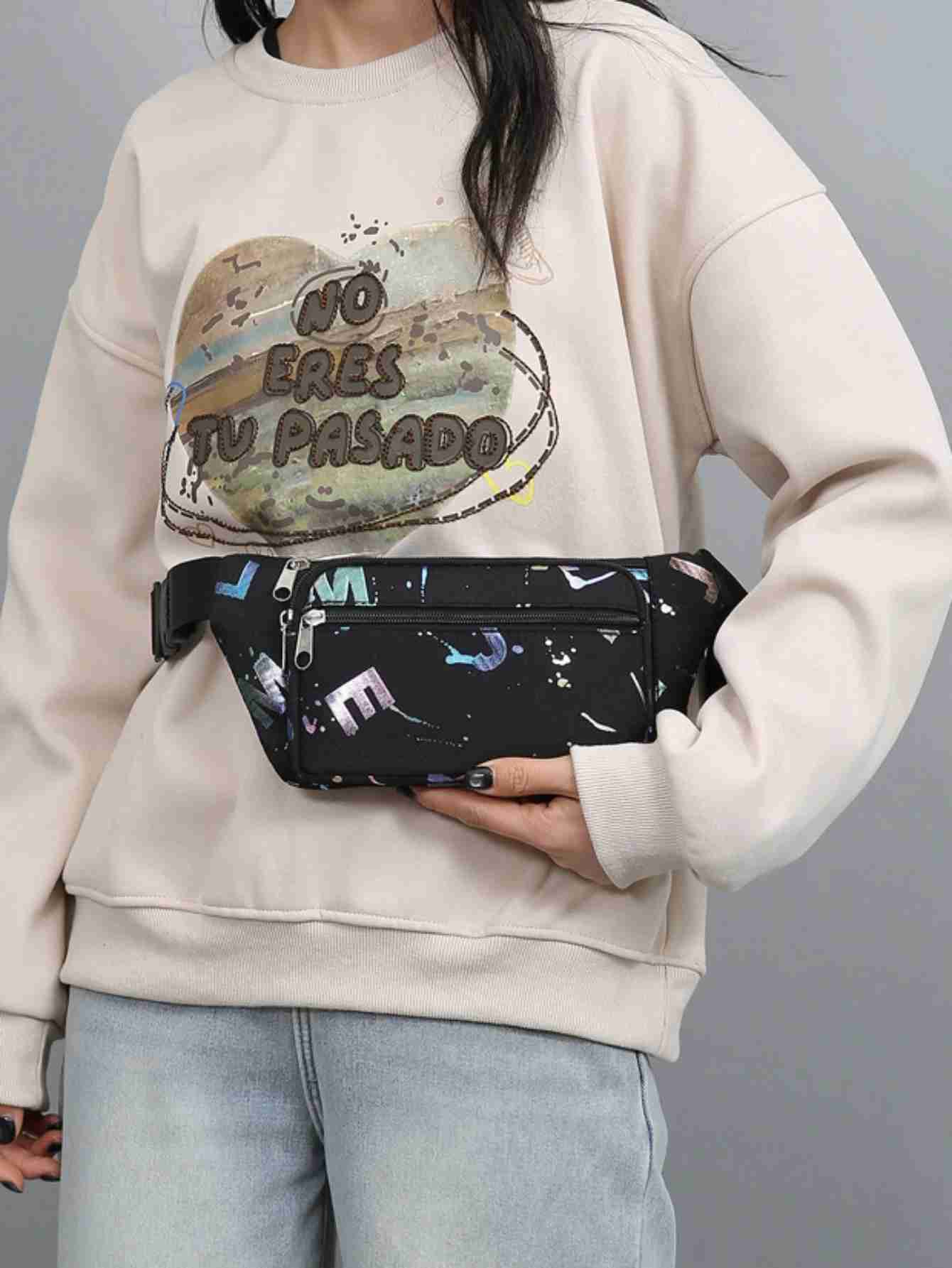 Fanny Packs Women Bronzing Printing Belt Bag Fashion Waist Bags Crossbody Bags Bum Bag Running Travel Workout Waist BagXJ240720