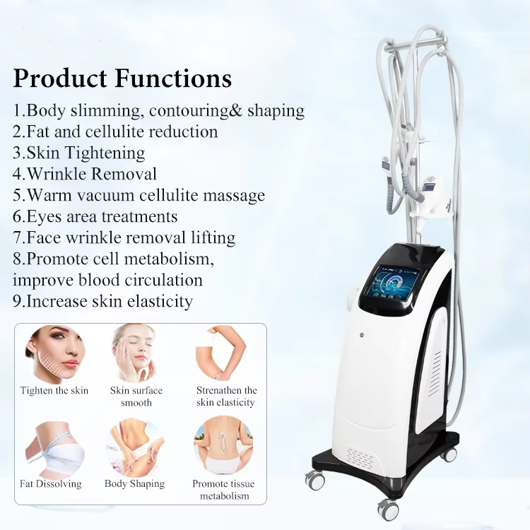 New Multifunction 4 In 1 Vacuum Rolling Skin Tightening 40K Cavitation Weight Loss Body Slimming Beauty device RF Skin & Face Lifting Anti-Wrinkle