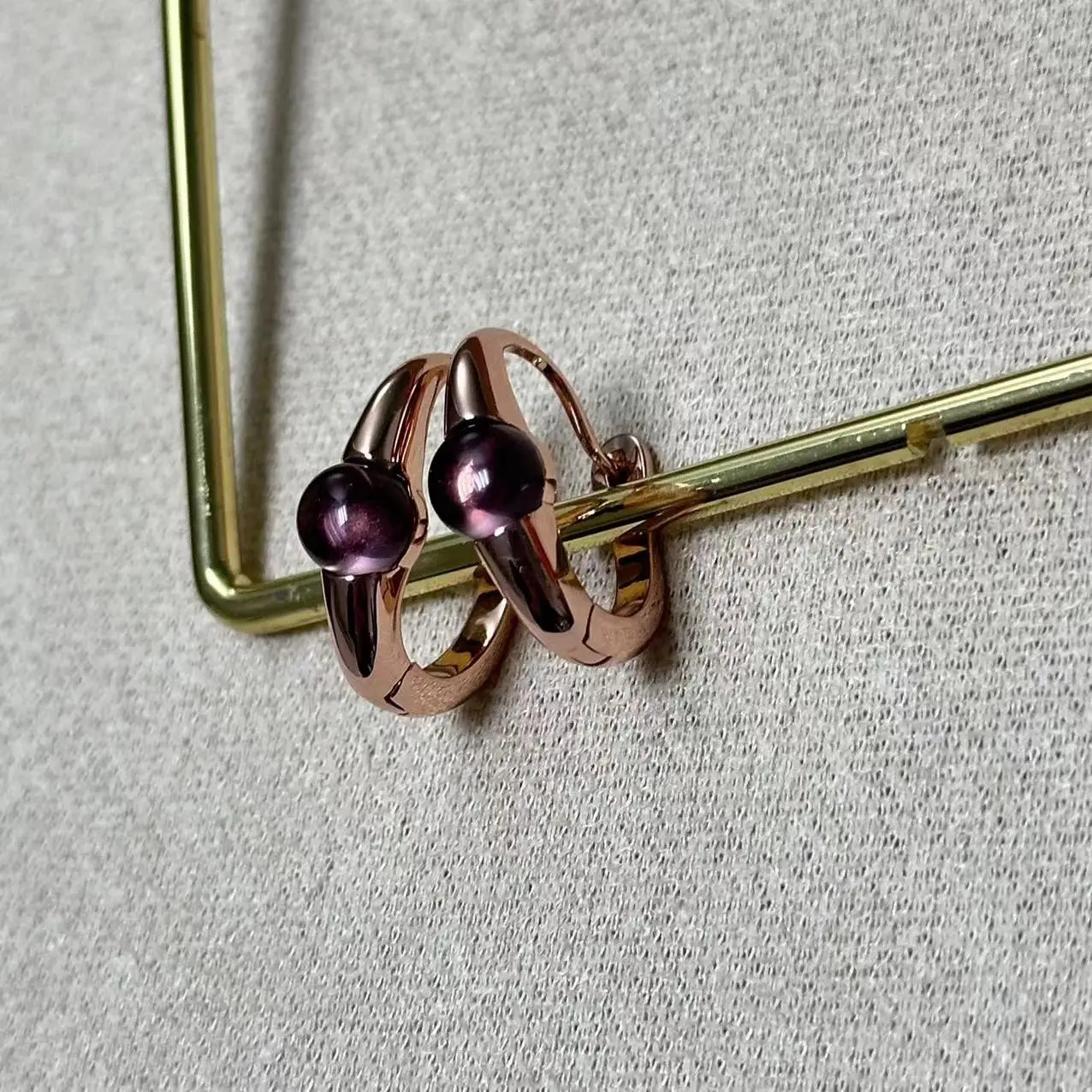 6mm Round Womens Earrings High Quality Amethyst Earrings Candy Color Earrings Fashion Jewelry 240710