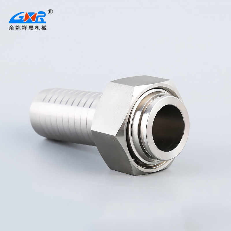 Welded hose connectors manufacturer supplies stainless steel fittings metric internal thread direct elbows