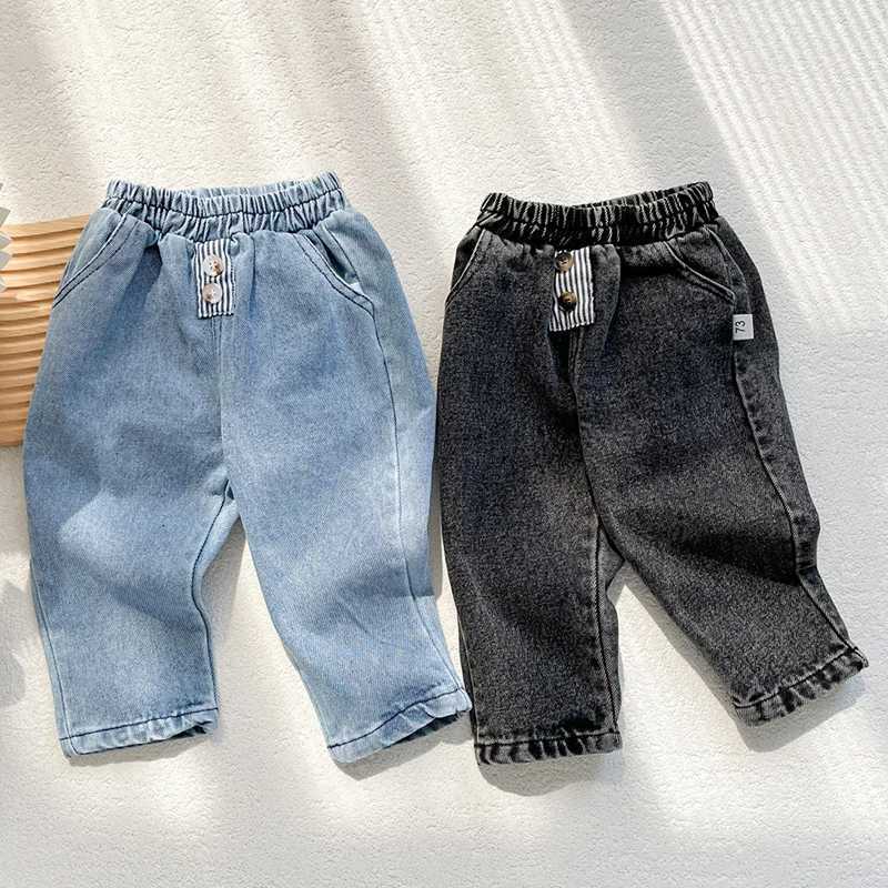 Spring children girls boys solid color jeans autumn casual children girls boys girlsW240718