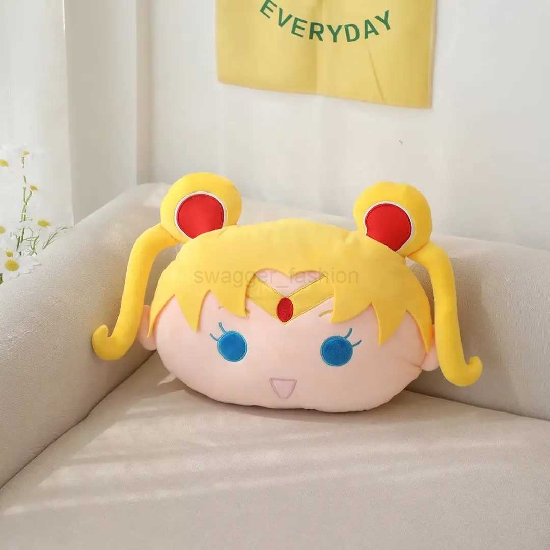 Anime Sailor Moon Plush Pillow Kawaii Tsukino Usagi Plushies Room Decor Chiba Mamoru Stuffed Doll Girlish Gifts Birthday PresentB270720
