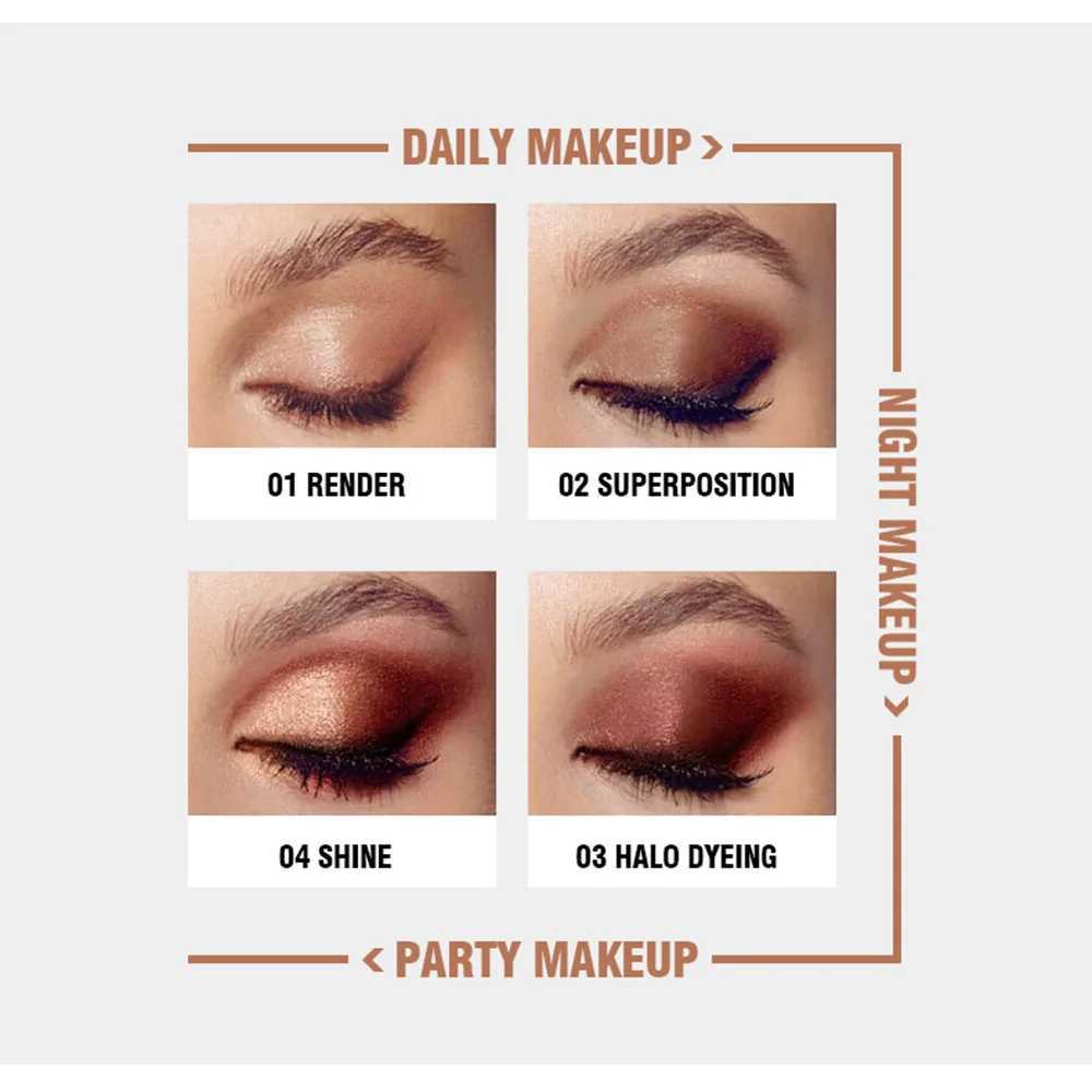 Mode eyeshadow palette 9 Kleuren Matte Oogschaduw palette Glitter oogschaduw Make-Up Naakt Make set Korea Cosmetica zxx240720