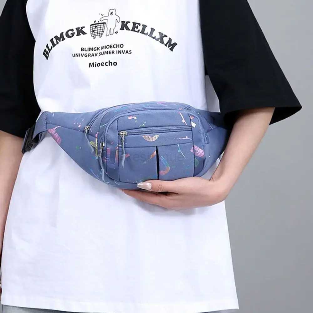 Fashion Hot Stamping Letters Outdoor Running Chest Bag Sport Waist Bags Multifunctional Women Waterproof Crossbody Shoulder BagsXJ240720