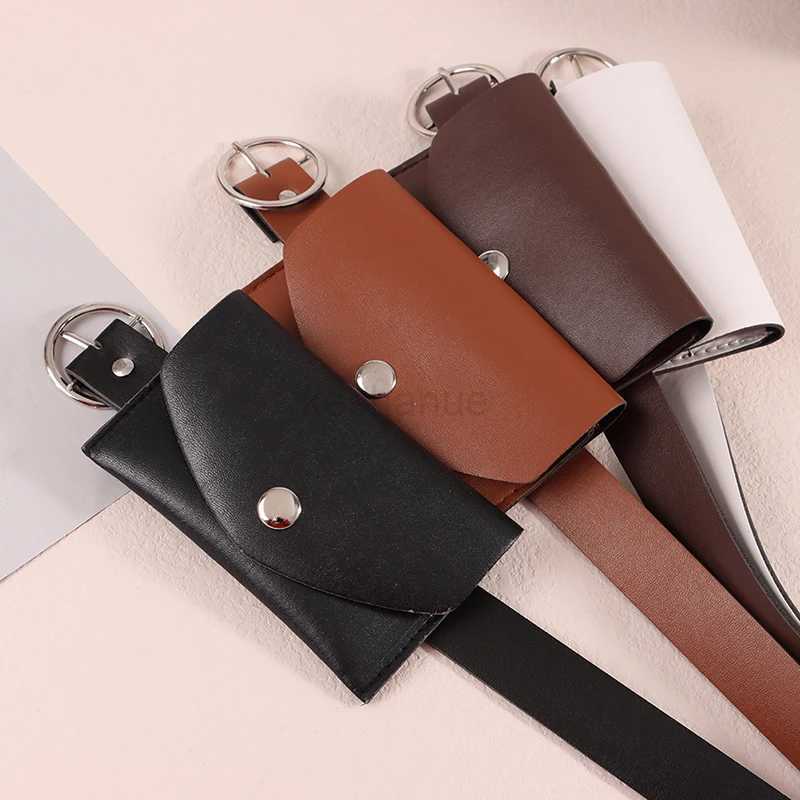 Waist Belt Adjustable PU Waist Pack Metal Buckle Wallet Phone Pouch Ladies Decorative Belts Salesperson Work Bag 100CMXJ240720