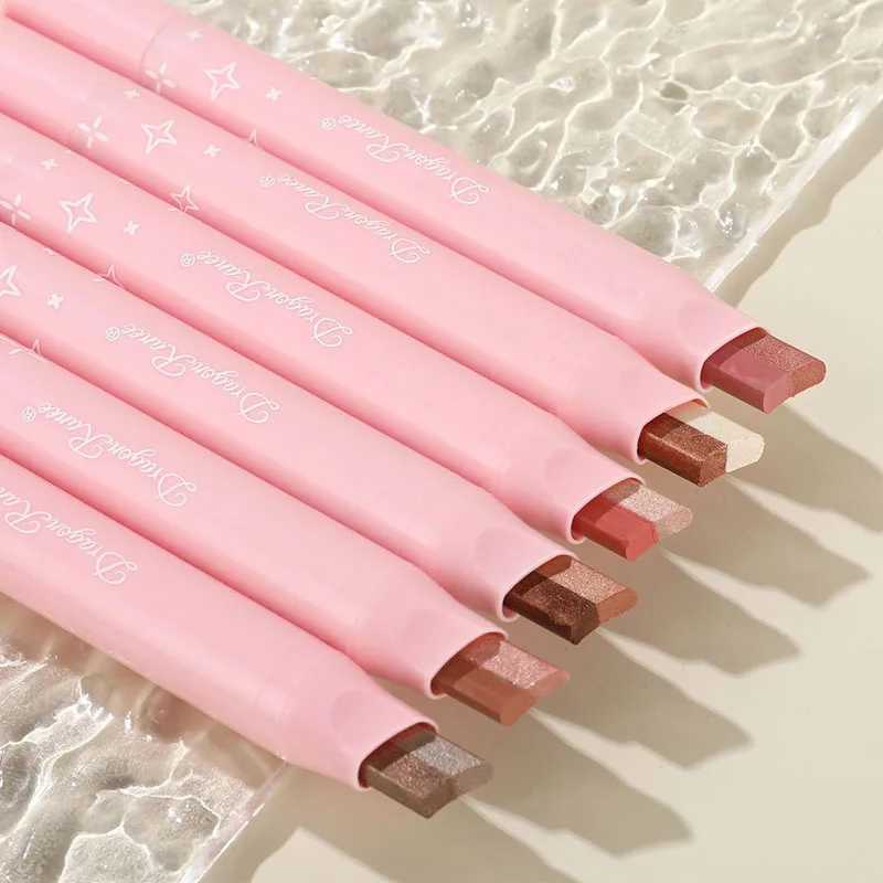 Dual Color Eyeshadow Stick Rotatable Gradient Eye Shadow Pen Pearlescent Glitter Shimmer Eye Pigments Powder Highlighter Makeup zxx240720