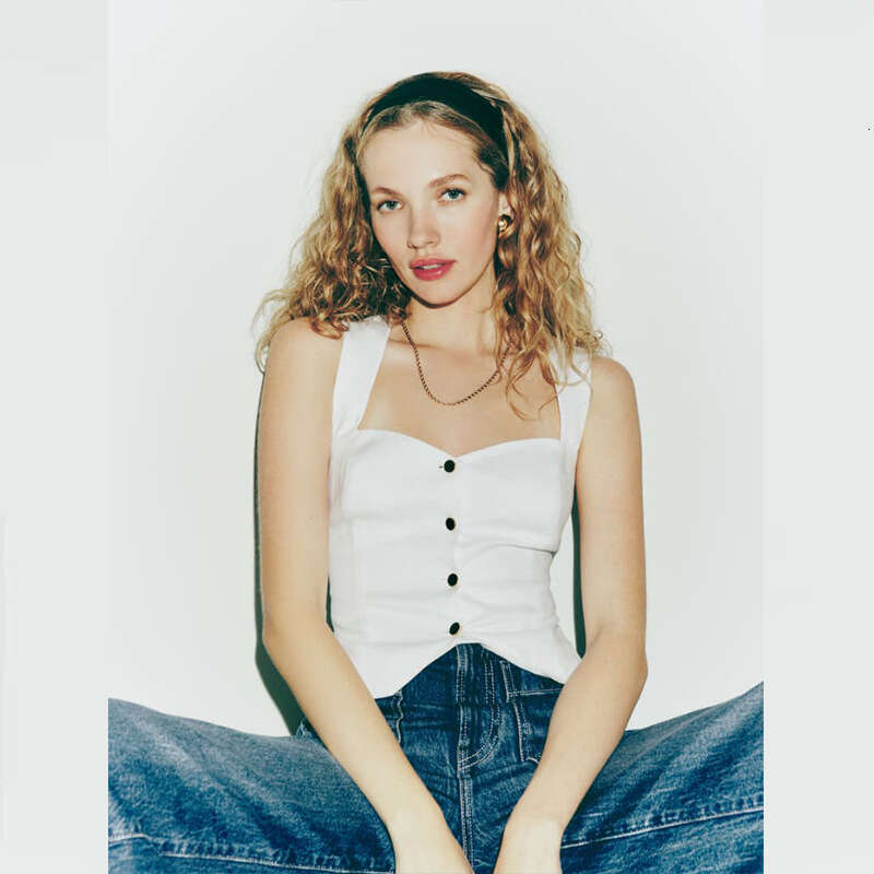 Best Saller Loose Versatile Female Retro Casual Slim Streetwear O-neck Crop Tops Autumn Sleeveless Slim-fit Round Neck Graphic T Shirts Women's T