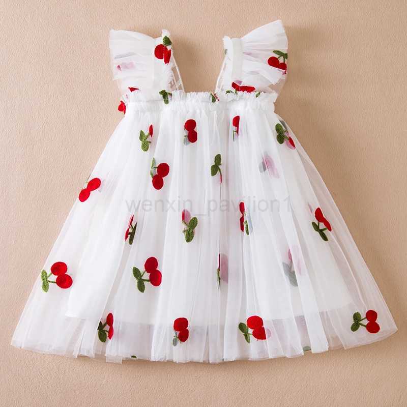 Toddler Baby Girl Dress Rainbow Sequins Tulle Tutu Vestidos 1-5 Y Kids Birthday Party Princess Set Infant Summer Sweet OutfitsXJ240720