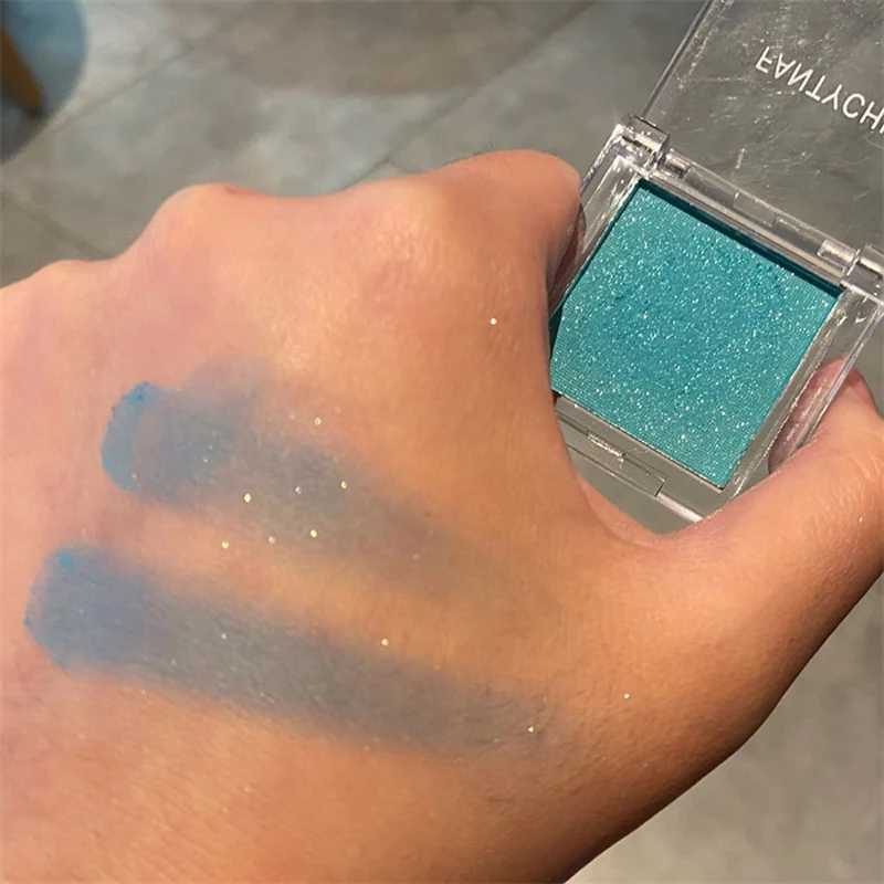 Mini Monochrome Eyeshadow Palette Green Blue Purple Matte Glitter Shadow Contour Powder Pigment Eye Base Beauty Festival Makeup zxx240720