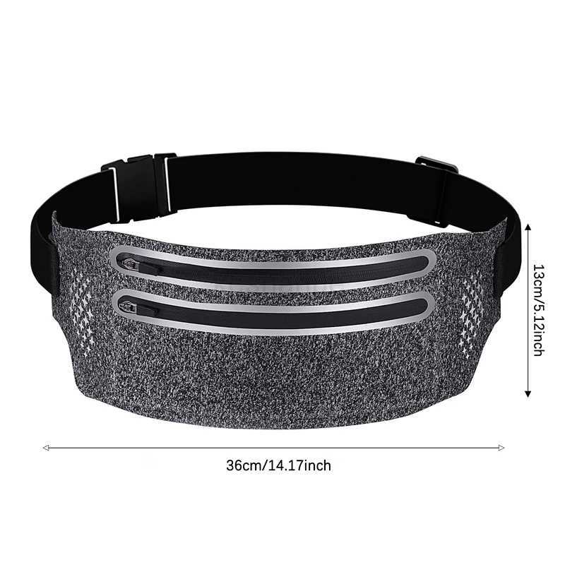 Outdoor Waterproof Invisible Running Waist bag Sports Fanny Pack Men Women Hidden Black Gym Bags Phone Accessories BackpackXJ240720