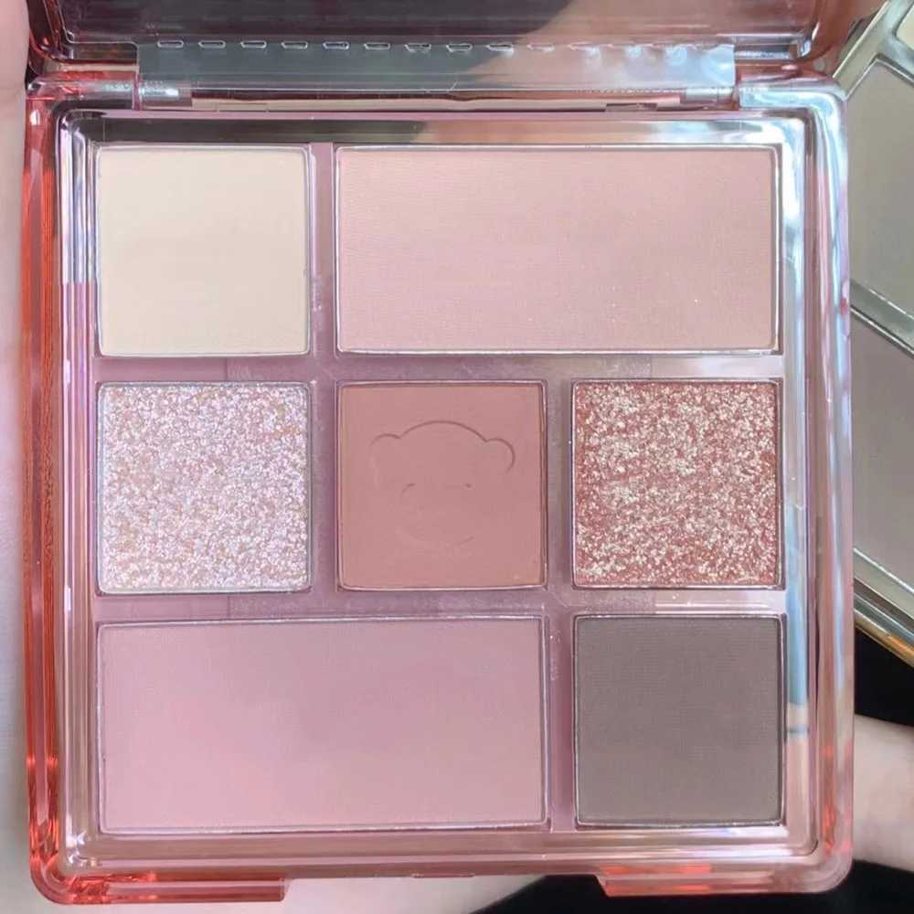 New 7Color Eye Shadow Tray Low Saturation Palette Full Matte Korean Eye Makeup Pigment Eyeshadow Tray Lasting Eye Makeup Palette zxx240720