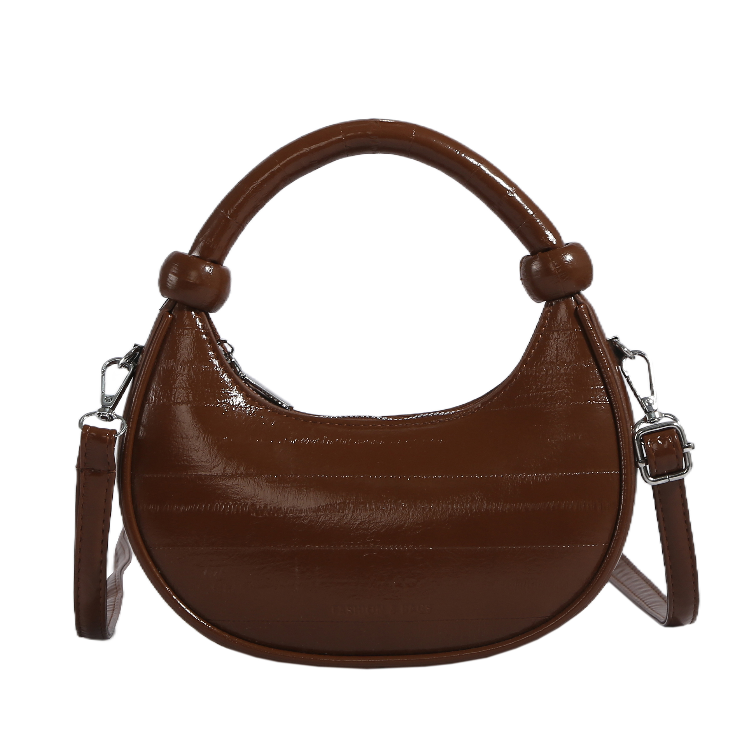 The tote bag Summer Wholesale Products Half Moon Handbags Ladies Simple Design Ladies Fashion Bags with Custom Printed Logo
