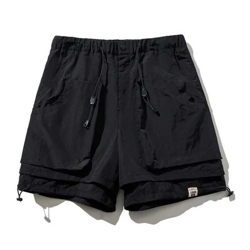 Summer Cargo Pants Men WOMen Casual Safari Short Joggers Pocket Waterproof Workwear Shorts Japanese Streetwear Capris M240720