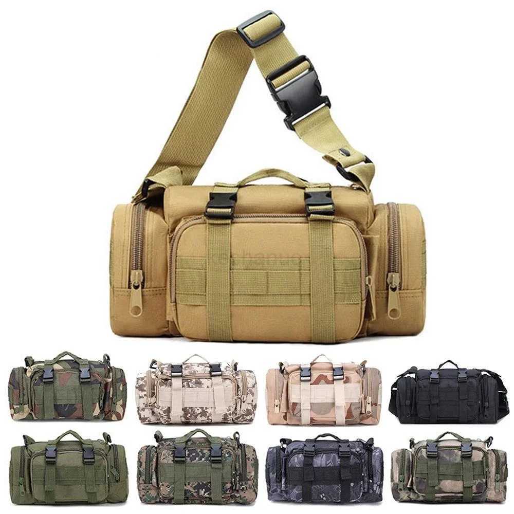 Military Tactical Waist Pack Molle Outdoor Sports Chest Bag Camouflage Crossbody Backpack Multifunctional HandbagXJ240720