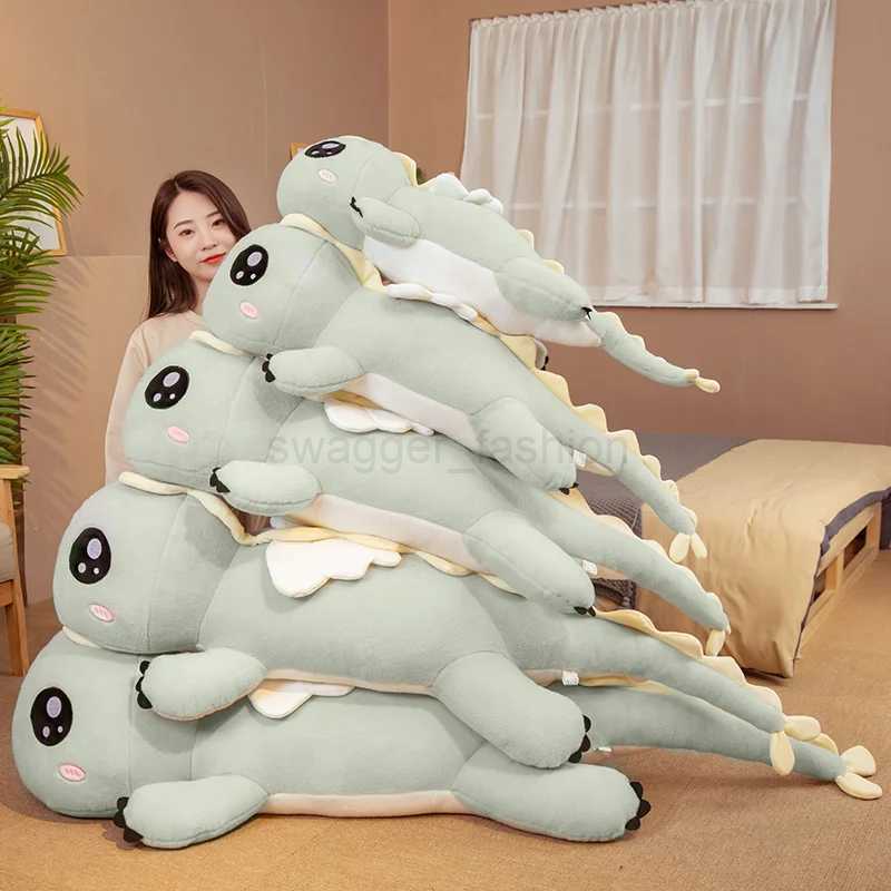 Huggable Big Long Cute Dinosaur Plush Toy Soft Cartoon Animal Angel Stuffed Doll Boyfriend Pillow Kids Girl Birthday Gift DecorB270720