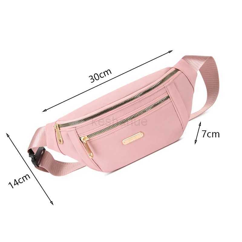 New Women Waist Bags for Women Oxford Leisure Color Chest Bag Shoulder Crossbody Waist Bags Handbags Female Messenger Belt BagsXJ240720