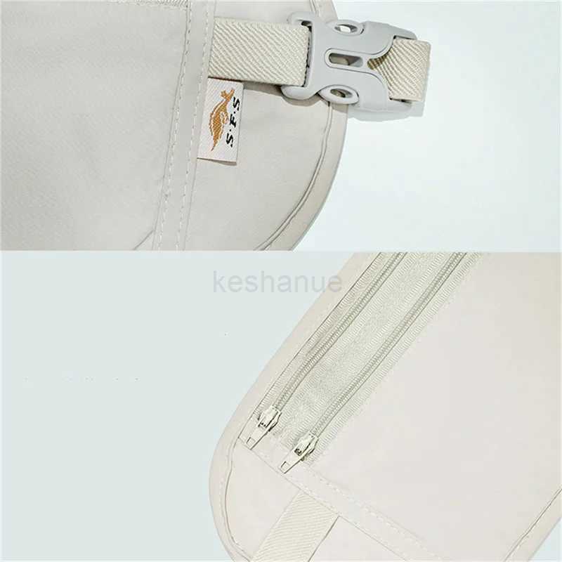 Waist Bag Anti-theft Travel Waist Packs Pouch Passport Money Belt Close Fitting Bag Hidden Security Wallet Invisible Chest PackXJ240720