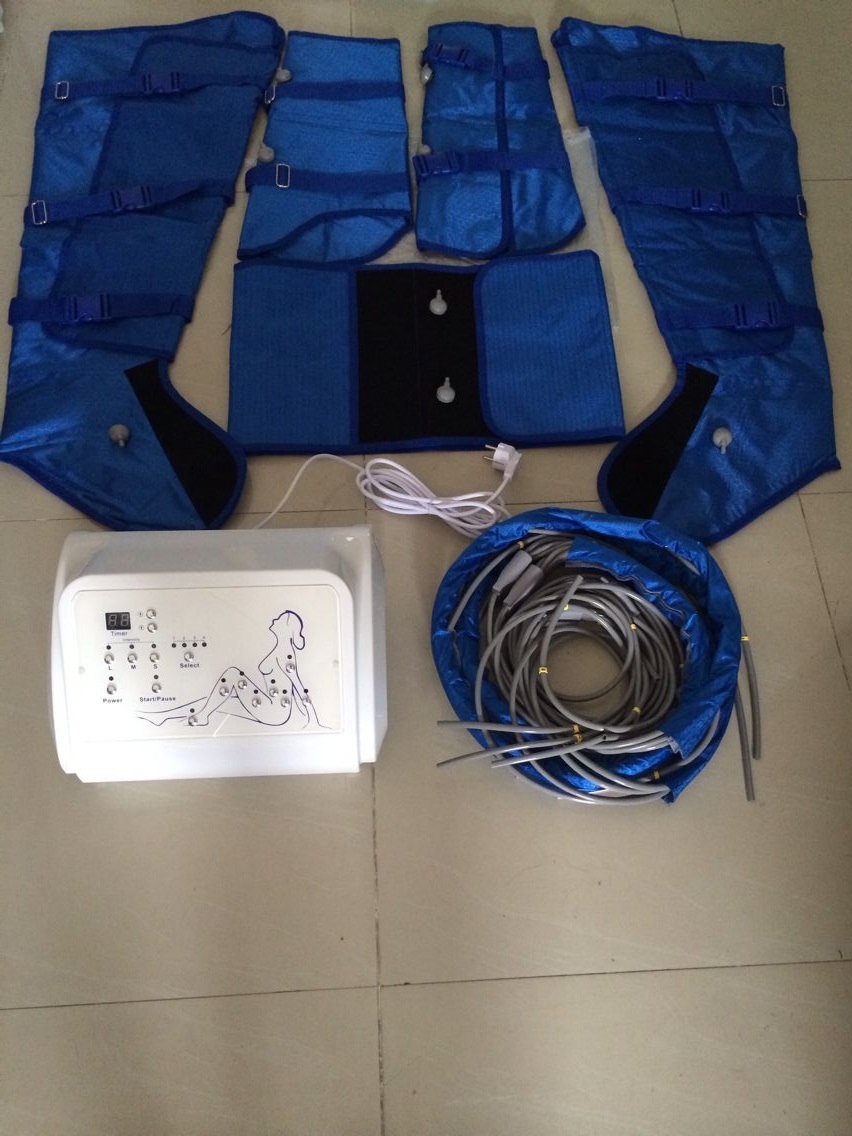 presoterapia pressotherapy lymphatic drainage slimming machine portable white blue suit air pressure massager pressoterapia pressotherapy machines for