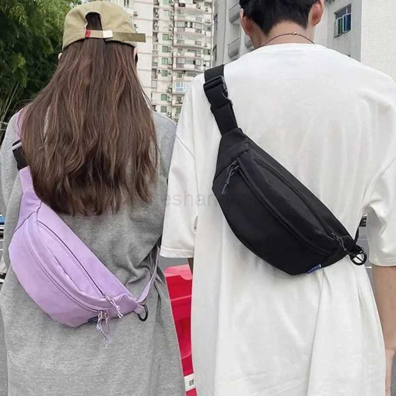 Street Style Waist Bag Hip Pack Woman Nylon Fanny Pack Fashion Shoulder Crossbody Chest Bags Unisex Hip Hop Belt Bag Waist PacksXJ240720