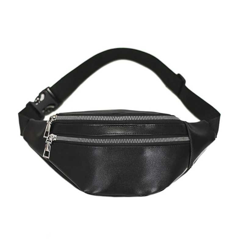 Fanny Packs Waist Pack Bag with Zipper Pockets Adjustable Belt PU Leather for Men Women Fashion TravelXJ240720