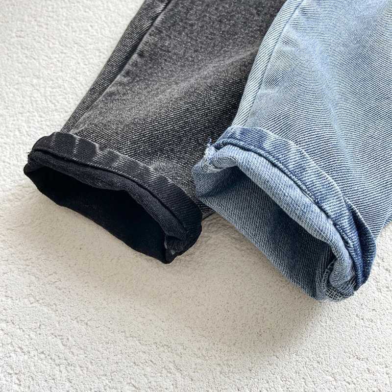 Spring children girls boys solid color jeans autumn casual children girls boys girlsW240718