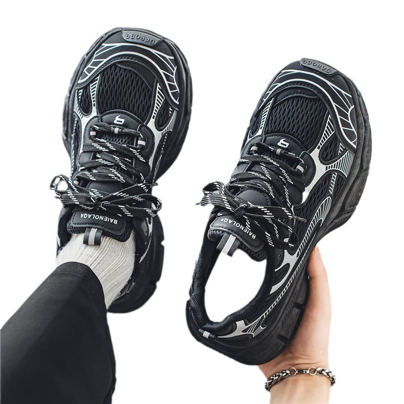Mesh breathable thick sole height increasing casual versatile sports shoes