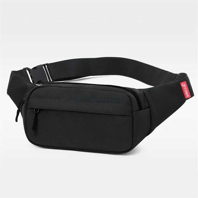 Mens and Womens Universal Models Waist Bag Fashion Crossbody Bags Sports Cell Phone Bags Solid Color Large Capacity Chest BagXJ240720