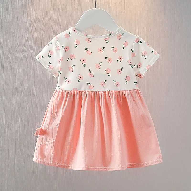 Princess Costume Summer Baby Girl Dress Doll Collar Wedding Birthday Party Outfit Toddler Girl Clothing Children Lovely A1087-1XJ240720