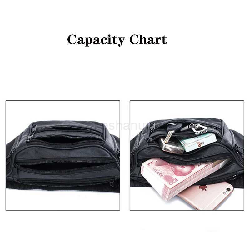 Fashion Men Genuine Leather Waist Packs Men Organizer Travel Waist Pack Necessity Waist Belt Mobile Phone BagXJ240720