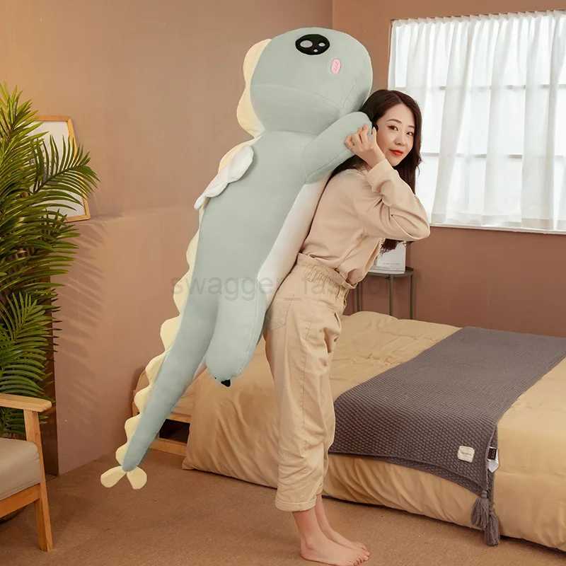 Huggable Big Long Cute Dinosaur Plush Toy Soft Cartoon Animal Angel Stuffed Doll Boyfriend Pillow Kids Girl Birthday Gift DecorB270720