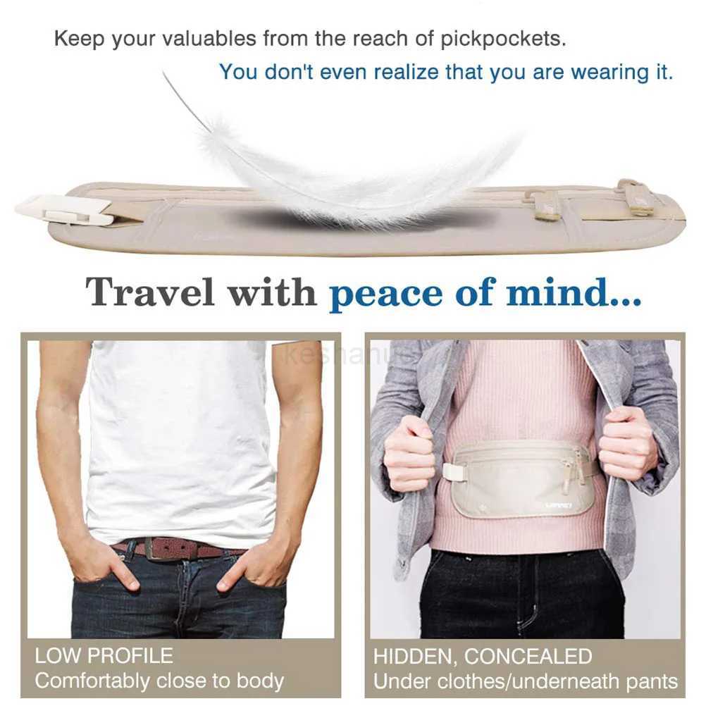 Invisible Travel Waist Packs Pouch for Passport Money Belt Bag Hidden Security Wallet Gift Travel Bag Chest Pack Money Waist BagXJ240720