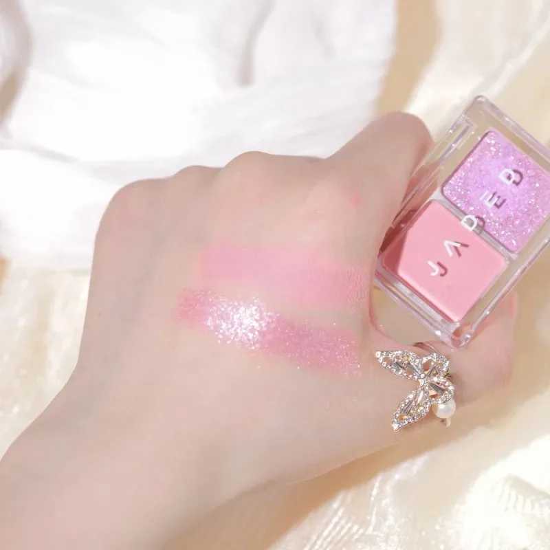 Milk Blue Eye Shadow Plate Matte Pearlescent Two-tone Pink Eye Pigment Long Lasting Earth Color Eyeshadow Plate Makeup Cosmetic zxx240720