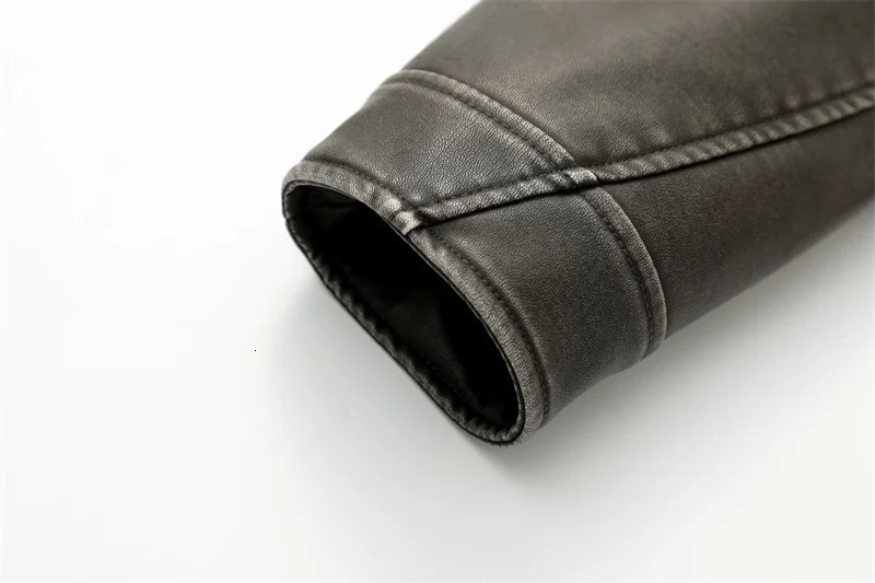 RARF Coal graysty le Womens washed leather jacket with belt short coat downgraded zipper and vintage lapel 240715