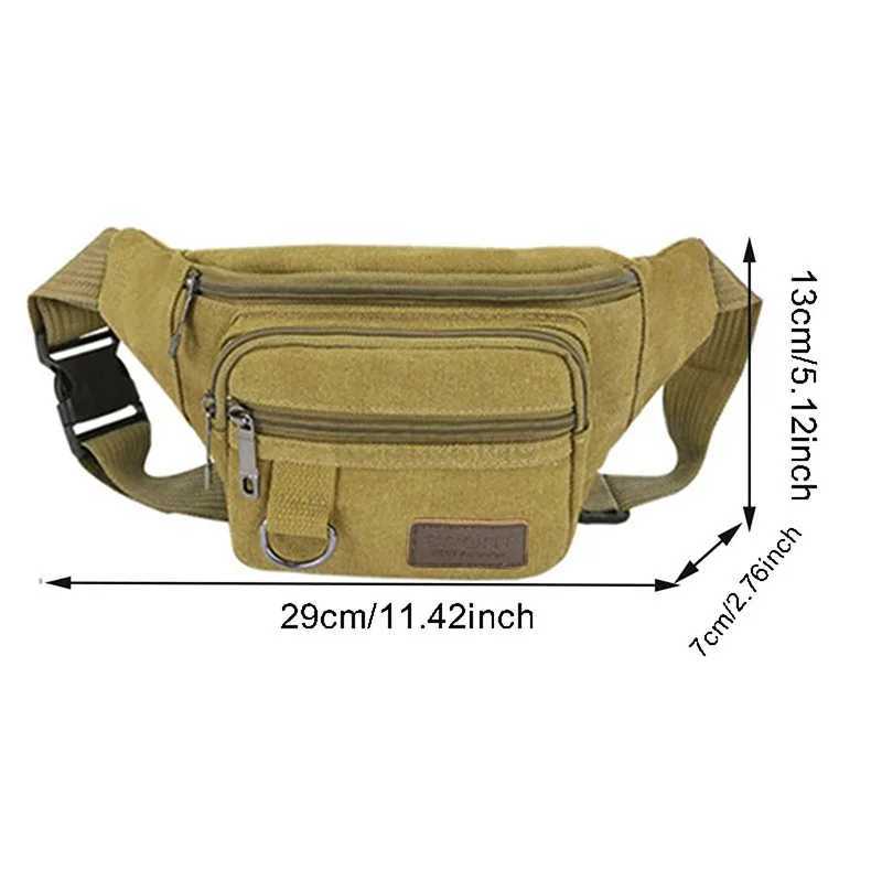 Mens Waist Bag Fashionable Casual Large Capacity Phone Wallet Sports Tourism Cycling Multi-functional Males Shoulder Bags 2024XJ240720