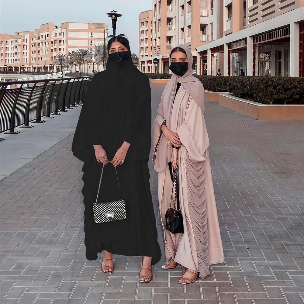 Ramadan Eid Mubarak Kaftan Open Abaya Dubai Kimono Turkey Islam Pakistan Muslim Dress For Women Robe Longue Arabe Djellaba Femme 240712