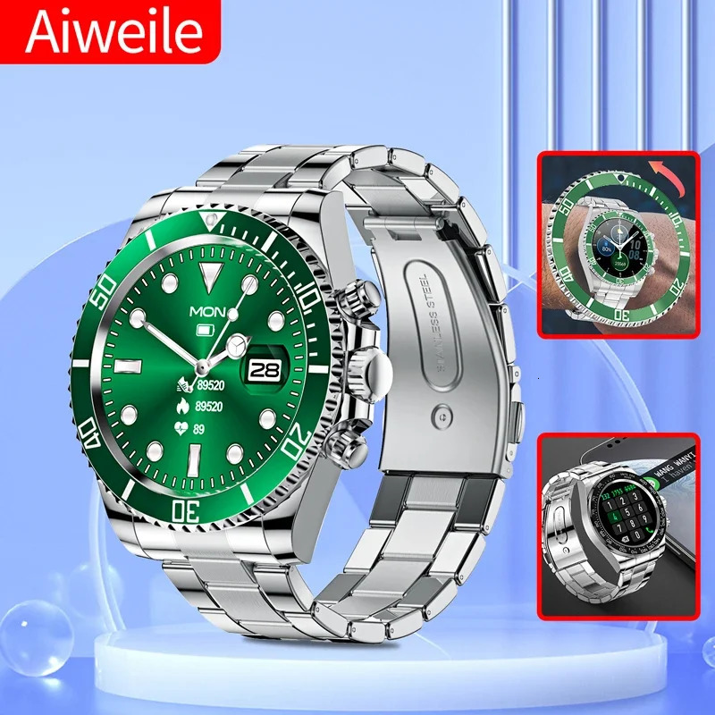 Aiweile AW12 Men Smart Watch For Android Sports Modes Wireless Call Making AnsweringRejecting Gift Friends 240711