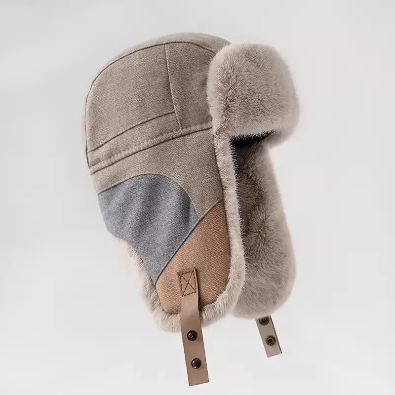 Lei Feng Hat Womens Winter Warm Ear Protection Hat Mens Cycling Windproof Hat Cold Northeast Hat Korean Fashion Style Gift 240712