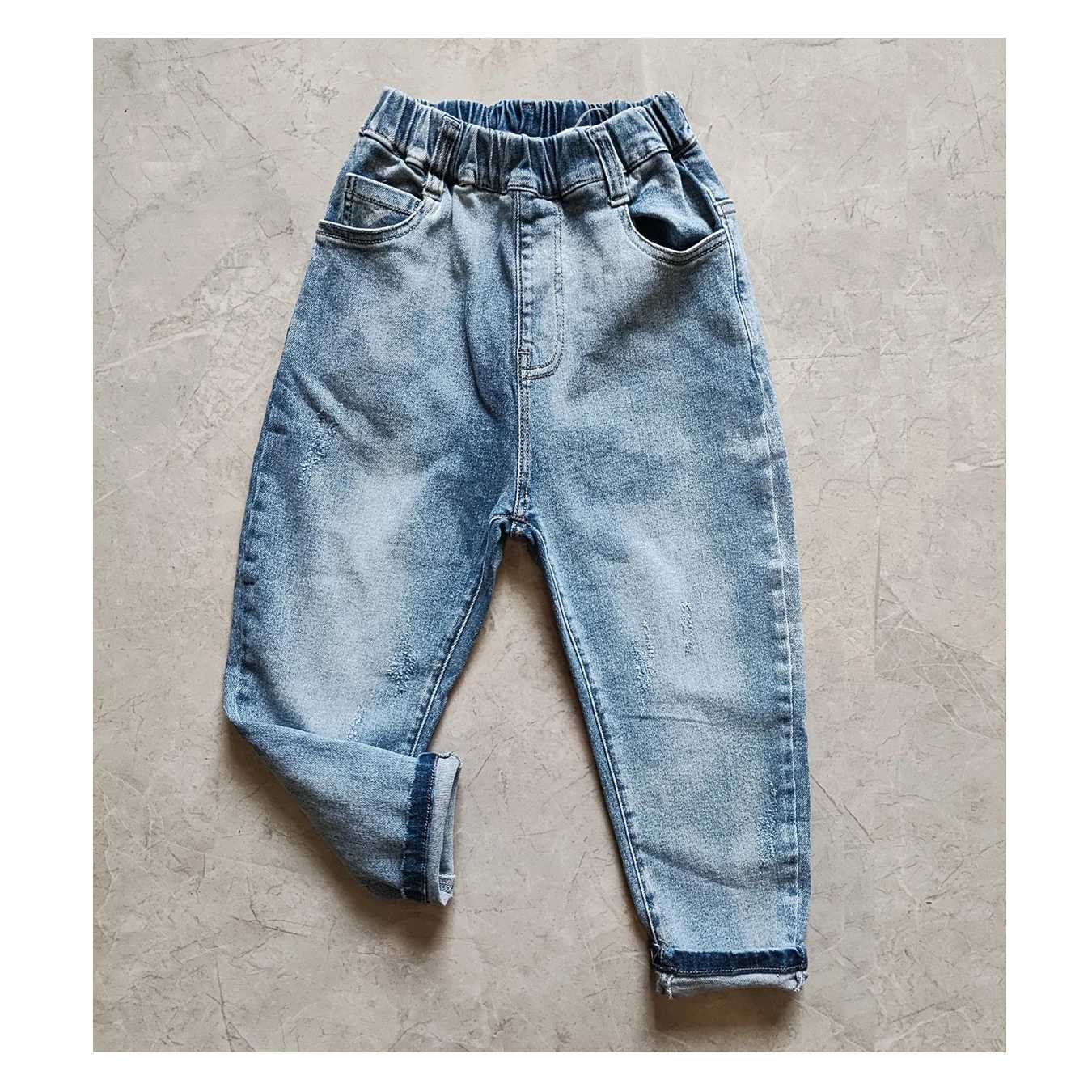 5-year childrens jeans Trouser elastic waist spring and autumn soft denim jeans childrens jeans 5109-13W240718
