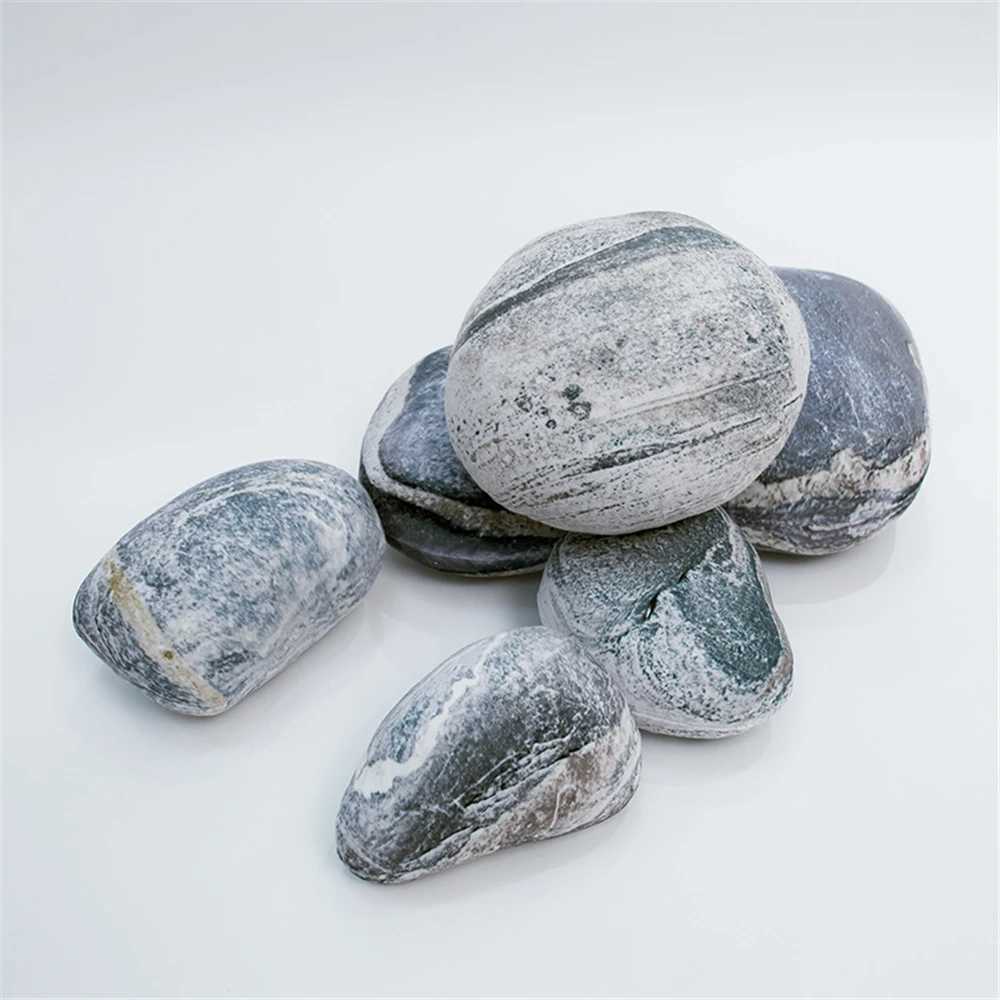 Pebble Stone Rock Shape Pillow Cushion With Stuffing 3D Plush Pillow Cushion Soft Stuffed Pillow Cushion For Children Home DecorB270720