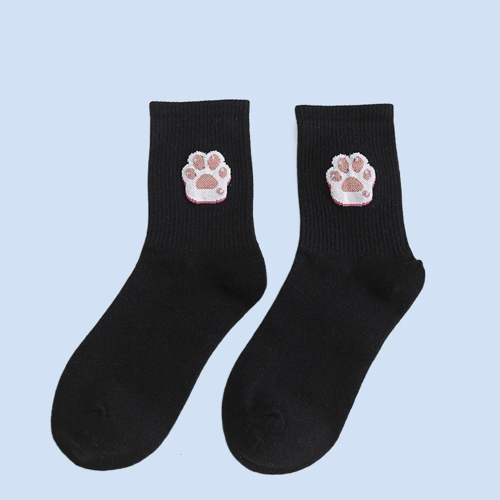 5/10 Pairs Autumn Hyuna Fruit Stack Socks Mens and Womens Candy Color Cartoon Middle-Tube Cotton Socks 240715