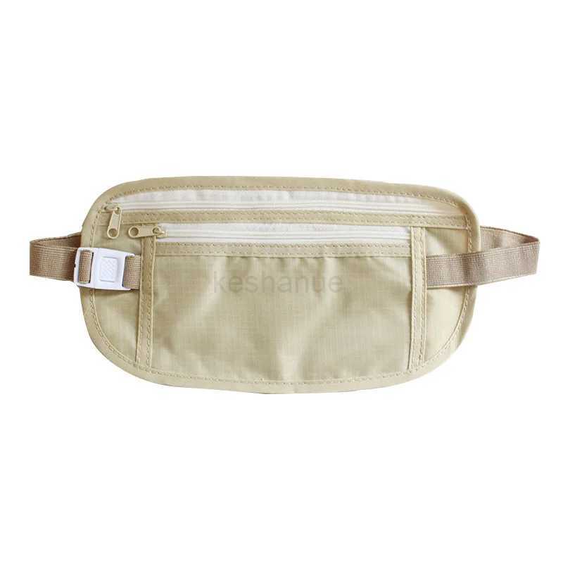 1Pc Invisible Travel Waist Packs Waist Pouch for Passport Money Belt Bag Hidden Security Wallet Casual Sports Bag For Men WomenXJ240720
