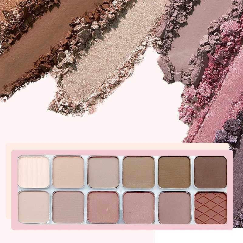 12 Colors Eyeshadow Palette High Pigmented Matte Shimmer Matallic Long Lasting Waterproof Eye Shadow Pallet Travel Size Makeup zxx240720