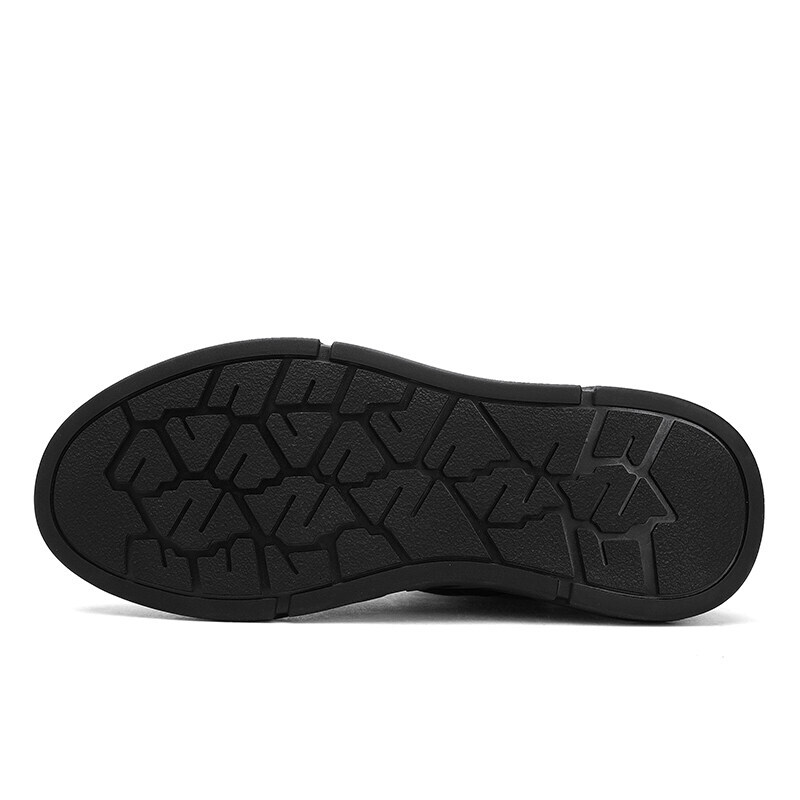 GJF Skate Autumn and Winter High-top Casual Trend Korean Men's 2023 New Leather Tide Shoes Youth Zipper